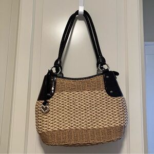 Brighton Delfina Natural Straw Shoulder Bag